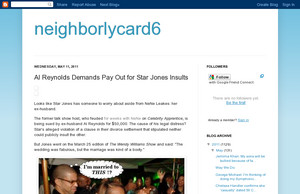 neighborlycard6: Al Reynolds Demands Pay Out for  Star Jones Insults