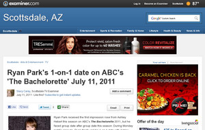 Ryan Park's 1-on-1 date on ABC's 'The Bachelorette' July 11, 2011