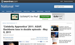 'Celebrity Apprentice' 2011: ASAP, Backbone lose in double episode - May 8, 2011