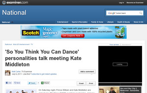'So You Think You Can Dance' personalities talk meeting Kate Middleton