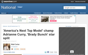 'America's Next Top Model' champ Adrianne Curry, 'Brady Bunch' star split