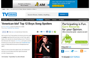 'American Idol' Top 12 Boys Song Spoilers