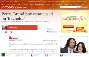 Perry, Brand buy estate used on 'Bachelor'