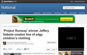 'Project Runway' winner Jeffery Sebelia creates line of edgy children's clothing