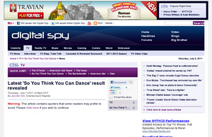 Latest 'So You Think You Can Dance' result revealed