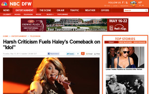 Harsh Criticism Fuels Haley's Comeback on "Idol"