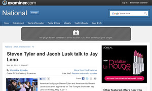 Steven Tyler and Jacob Lusk talk to Jay Leno