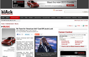 No Tears for ' American Idol ' Cast-Off  Jacob Lusk