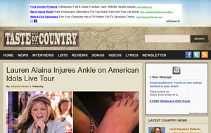 Lauren Alaina Injures Ankle on American Idols Live Tour
