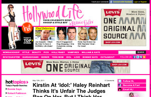 Kirstin At 'Idol:' Haley Reinhart Thinks It's Unfair The Judges Rag On Her ...