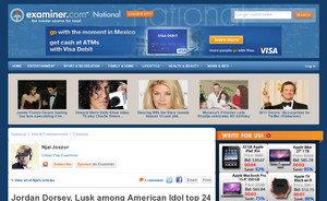 Jordan Dorsey, Lusk among American Idol top 24